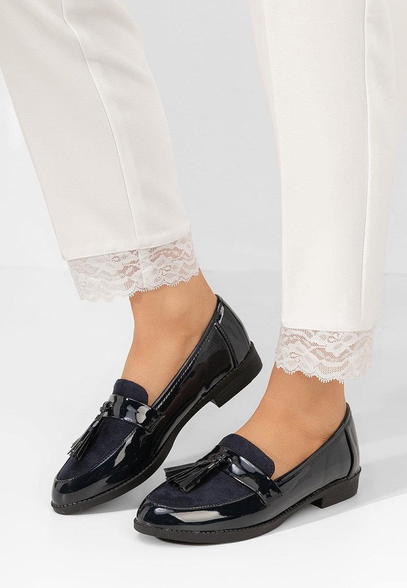 Mocassini donna eleganti Kayia blu