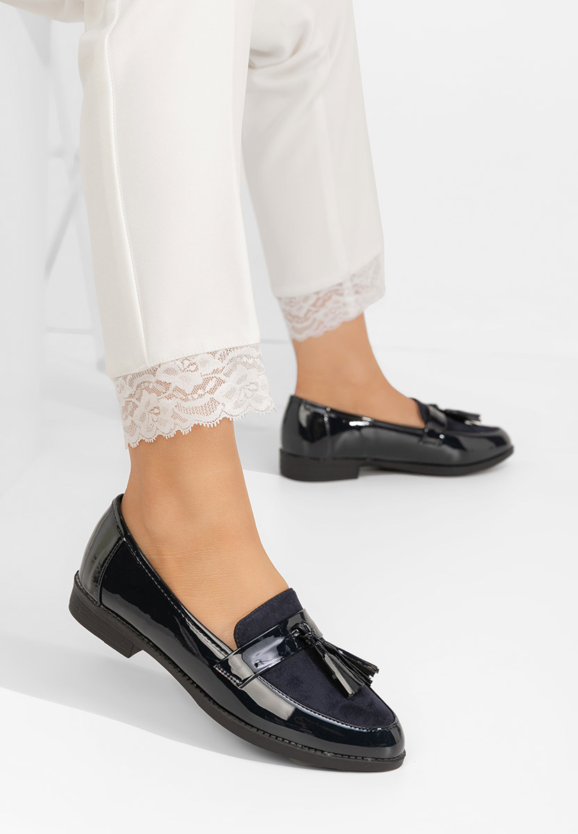 Mocassini donna eleganti Kayia blu