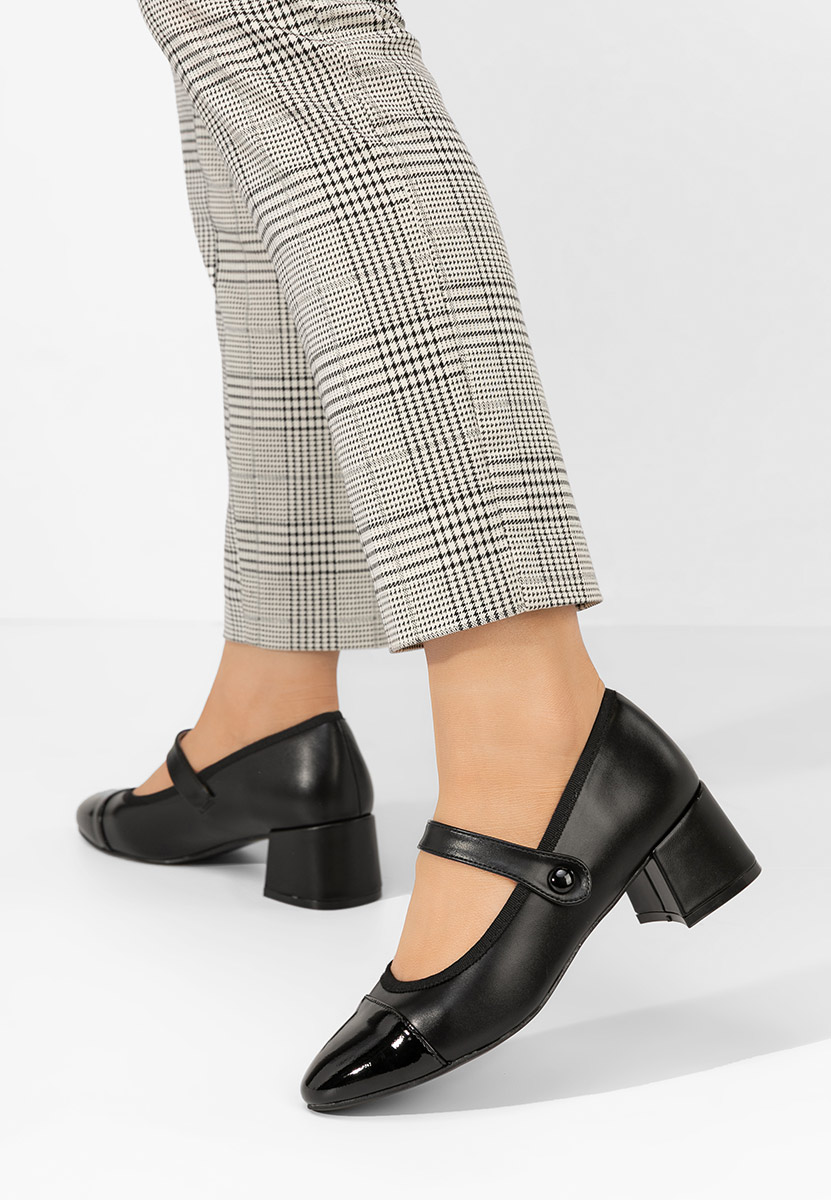 Décolleté tacco largo Vanila nero