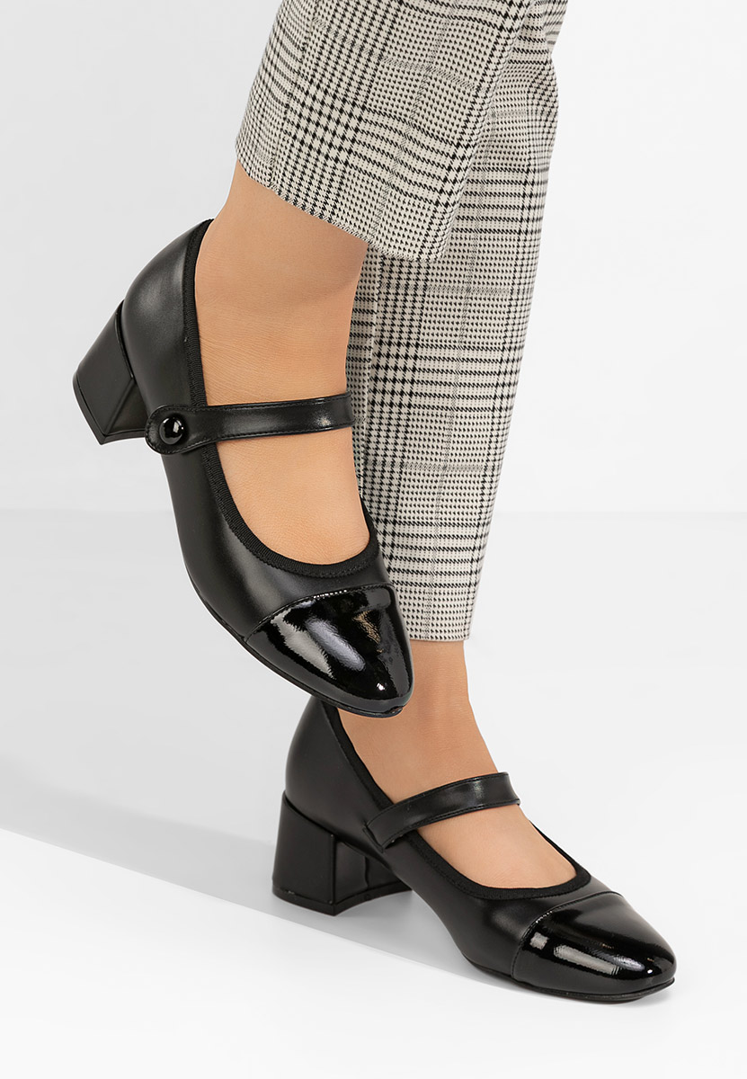 Décolleté tacco largo Vanila nero