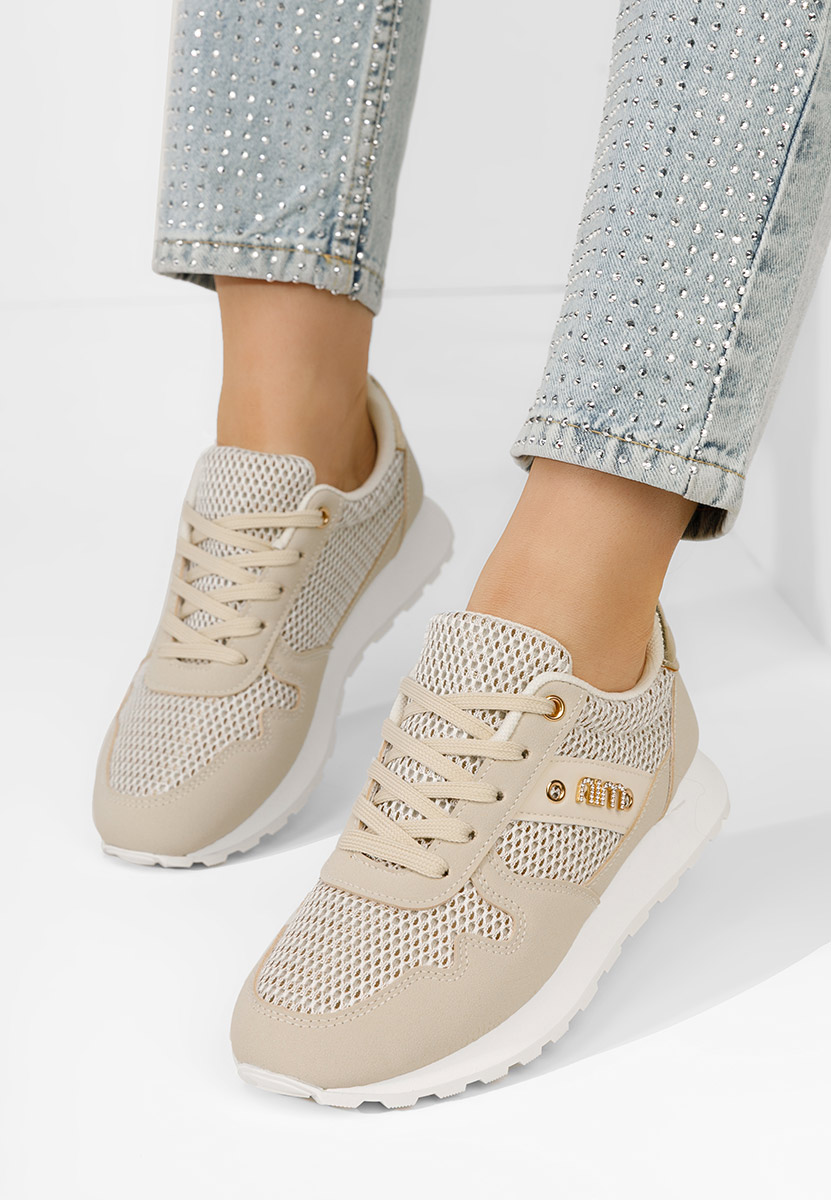 Sneakers donna Satina beige