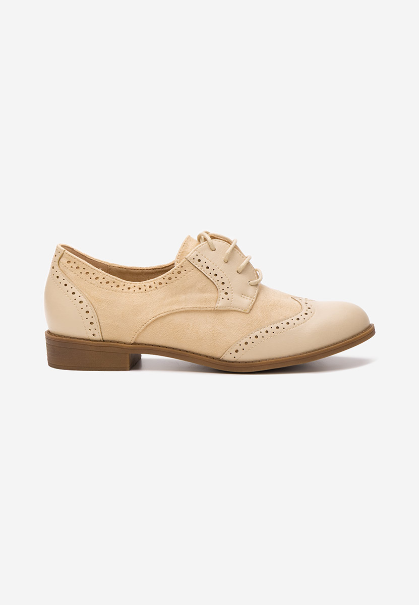 Scarpe brogue donna Aleena beige