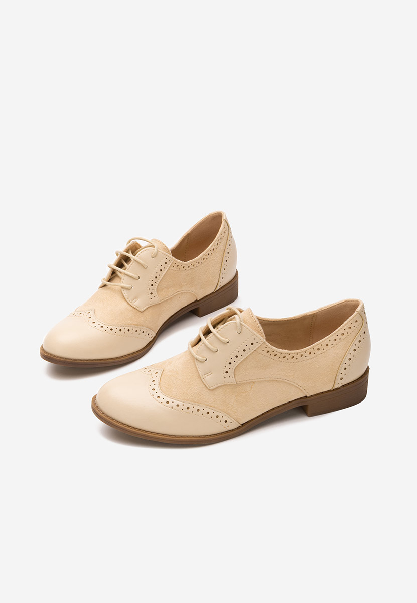 Scarpe brogue donna Aleena beige