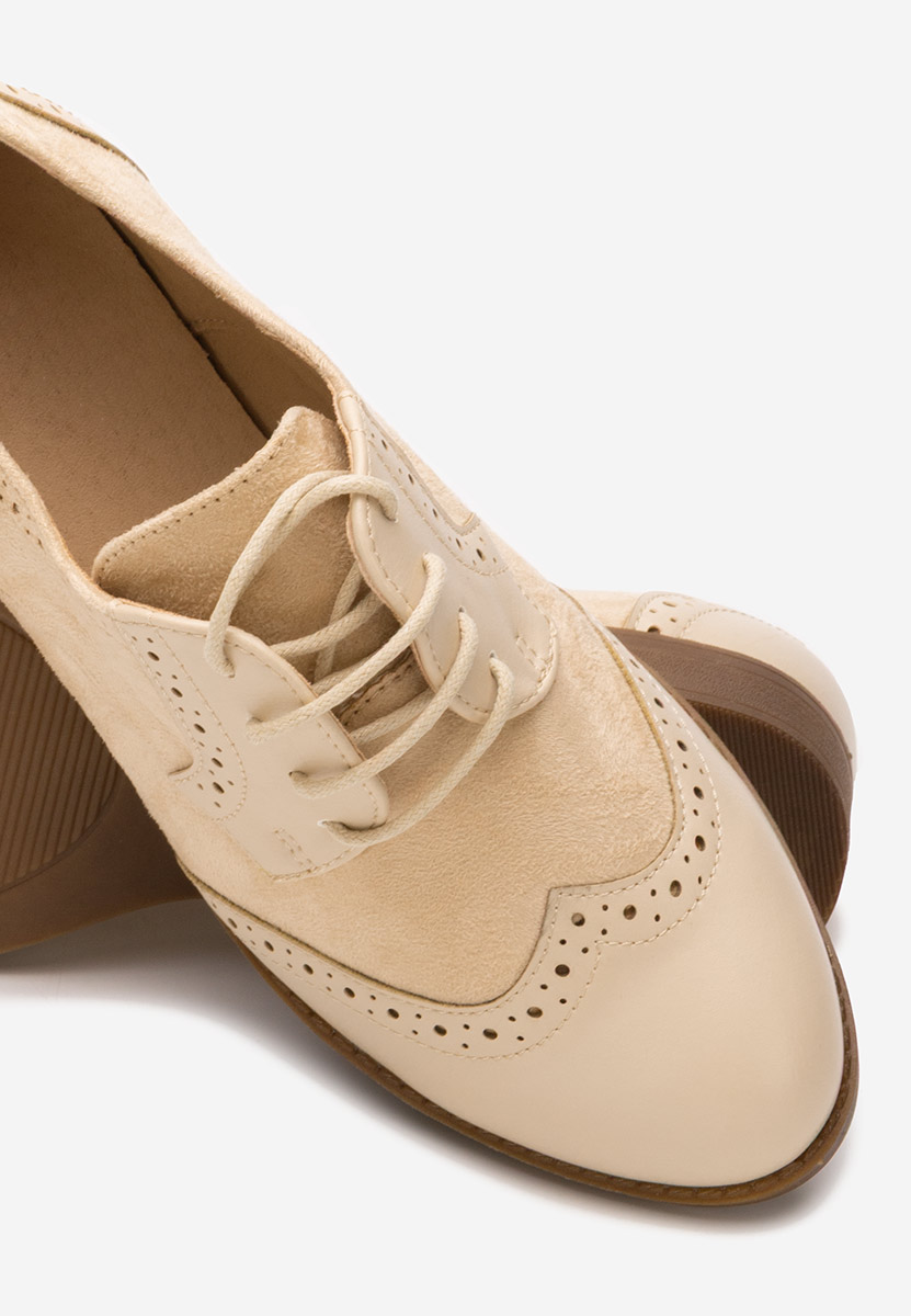 Scarpe brogue donna Aleena beige