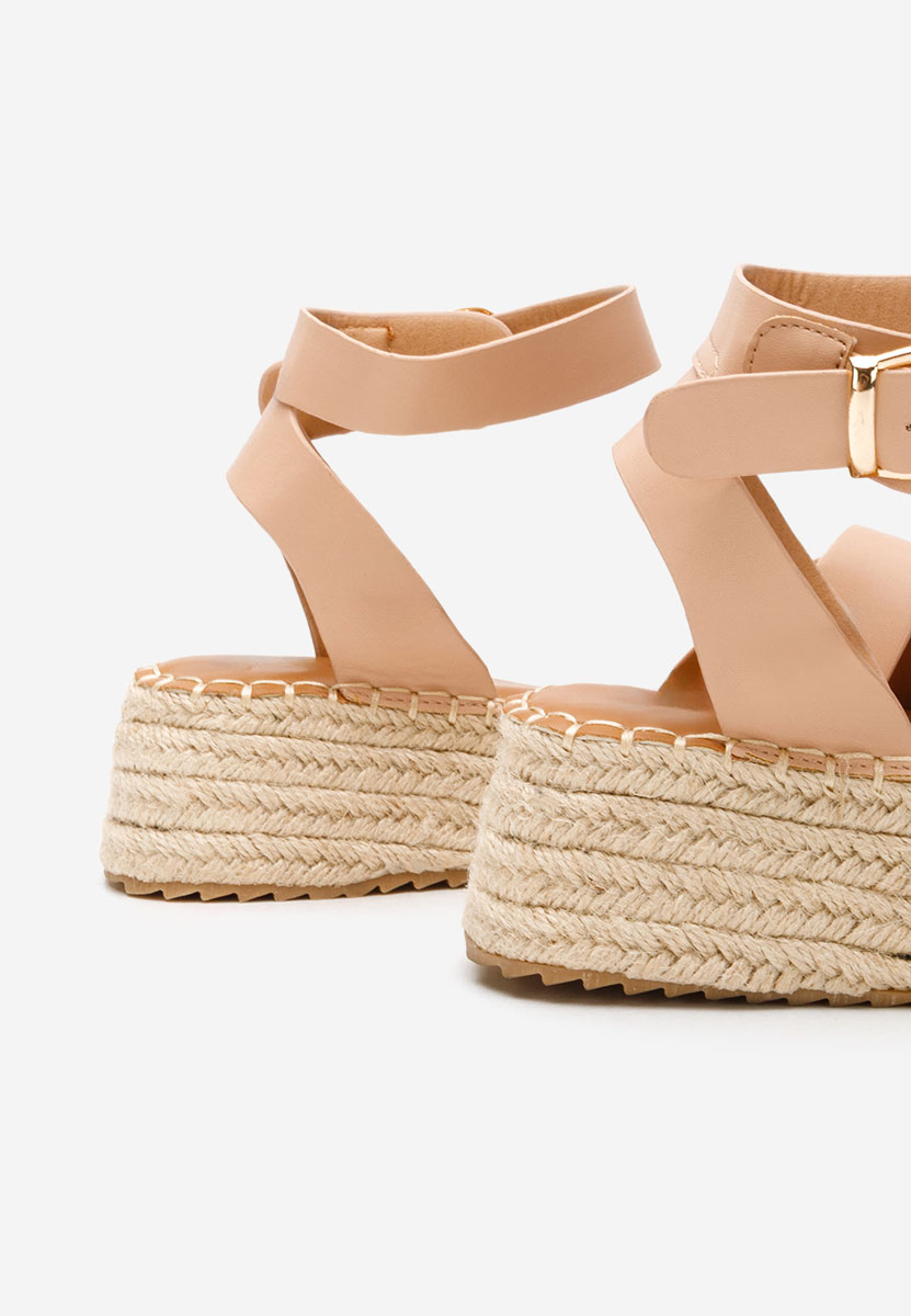 Sandali con zeppa Avelena beige