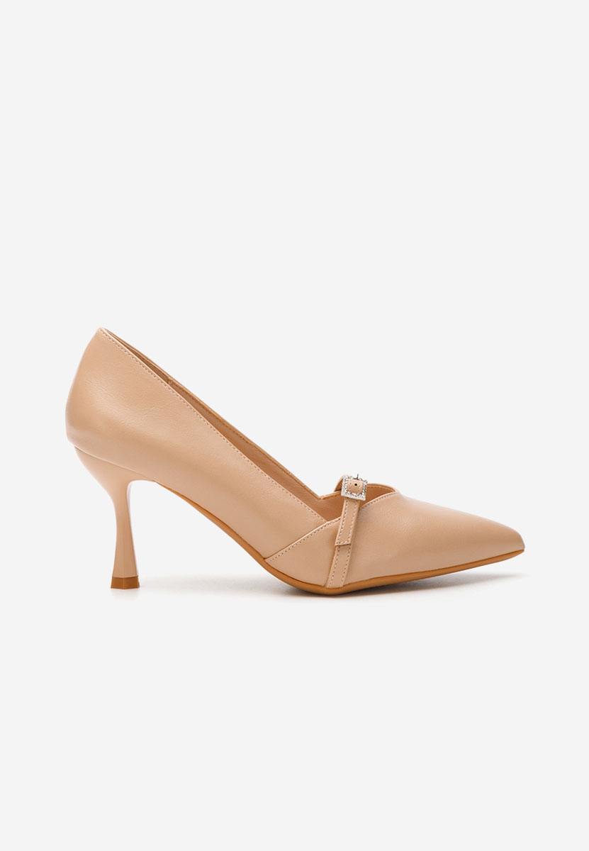 Décolleté tacco a spillo Ashlee beige