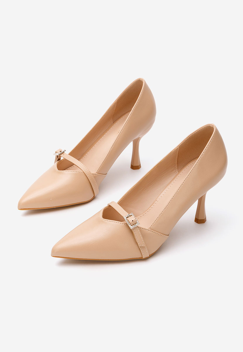 Décolleté tacco a spillo Ashlee beige
