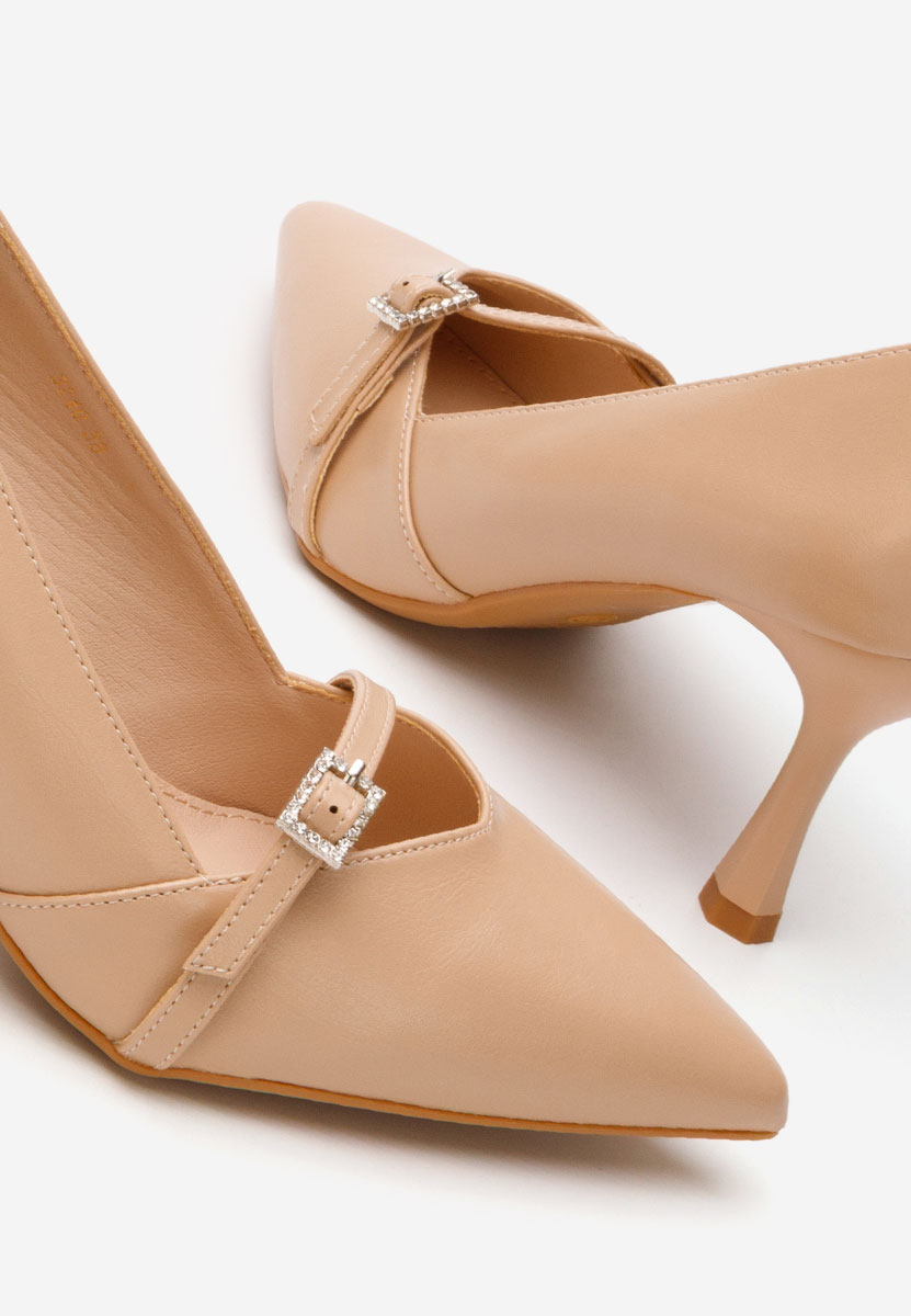 Décolleté tacco a spillo Ashlee beige