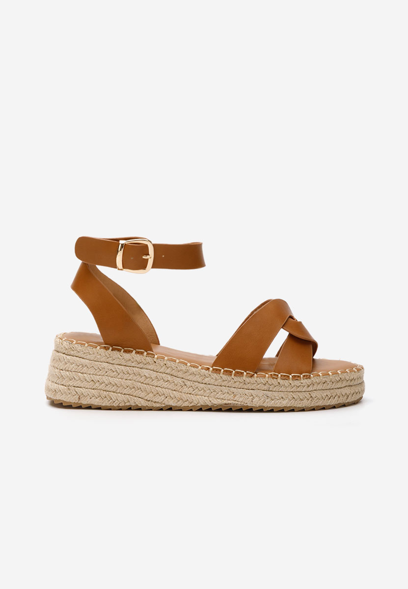 Espadrillas zeppa Avelena camel