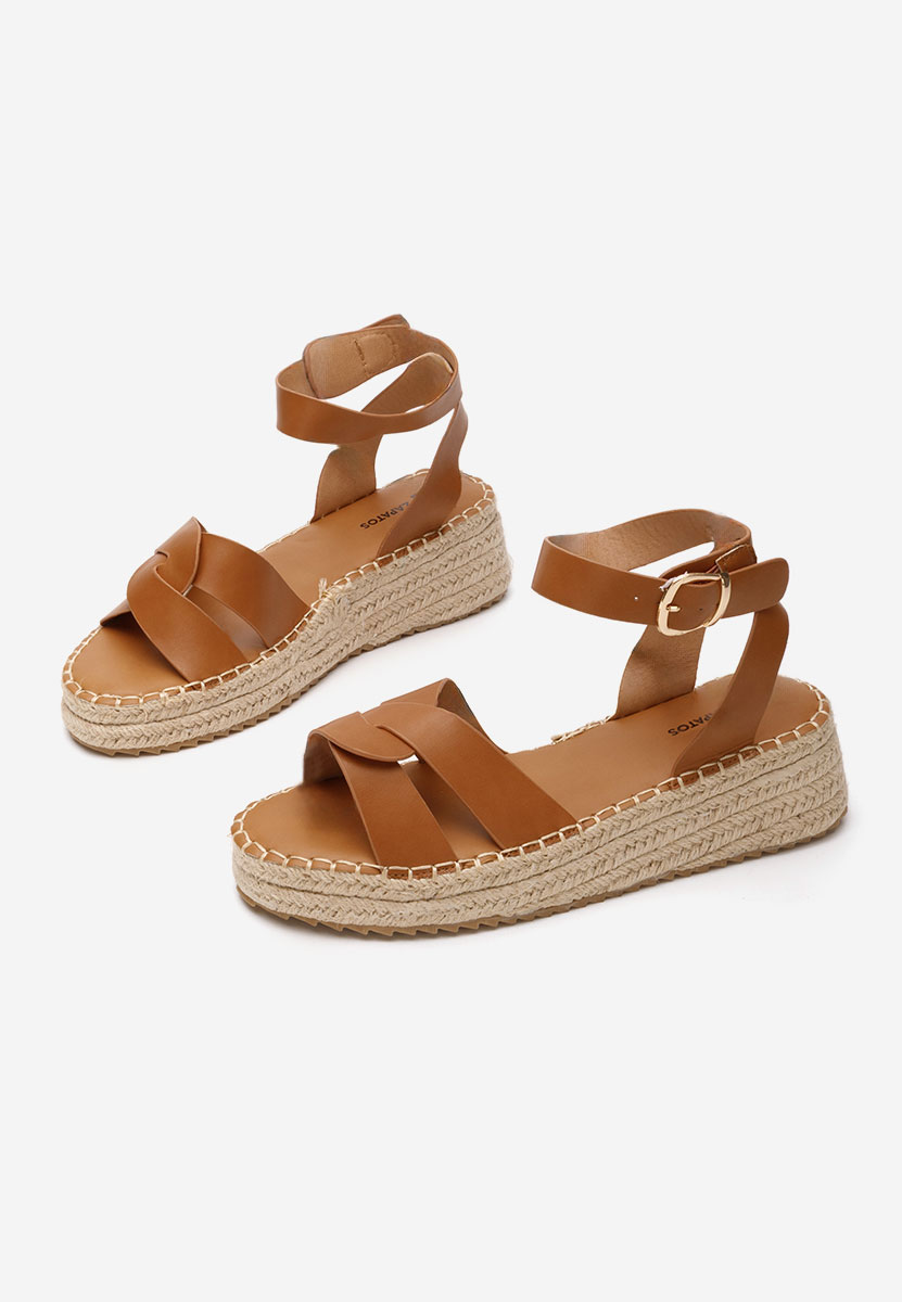 Espadrillas zeppa Avelena camel