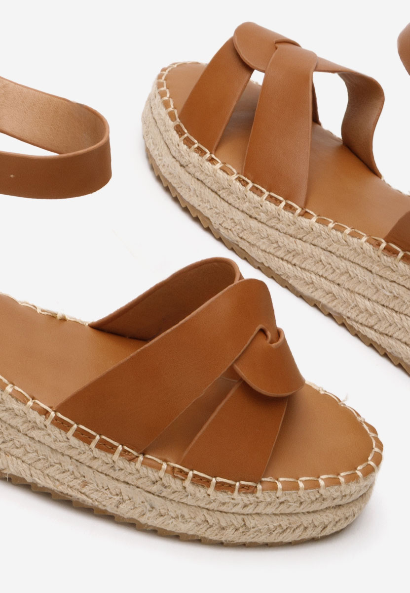 Espadrillas zeppa Avelena camel