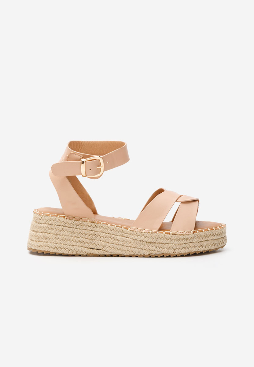 Sandali con zeppa Avelena beige