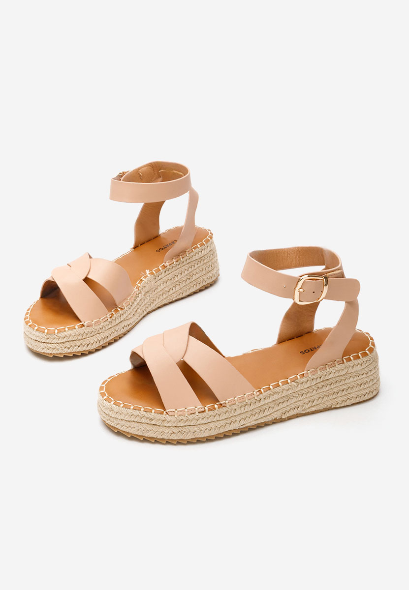 Sandali con zeppa Avelena beige