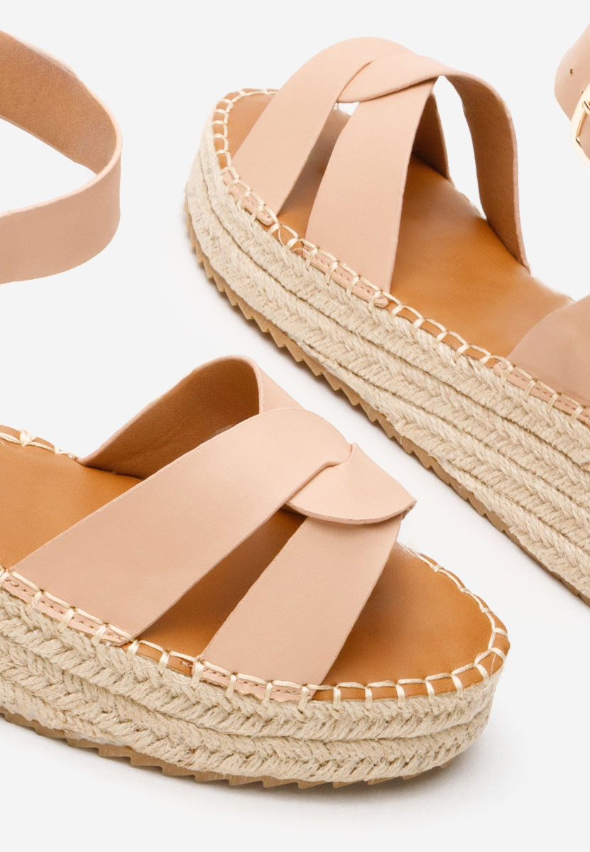Sandali con zeppa Avelena beige