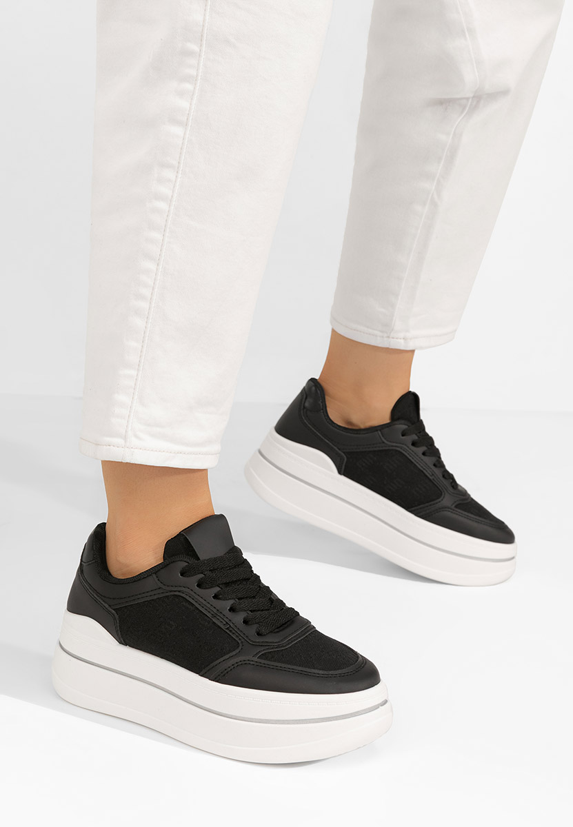 Sneakers con plateau Elouisa nero