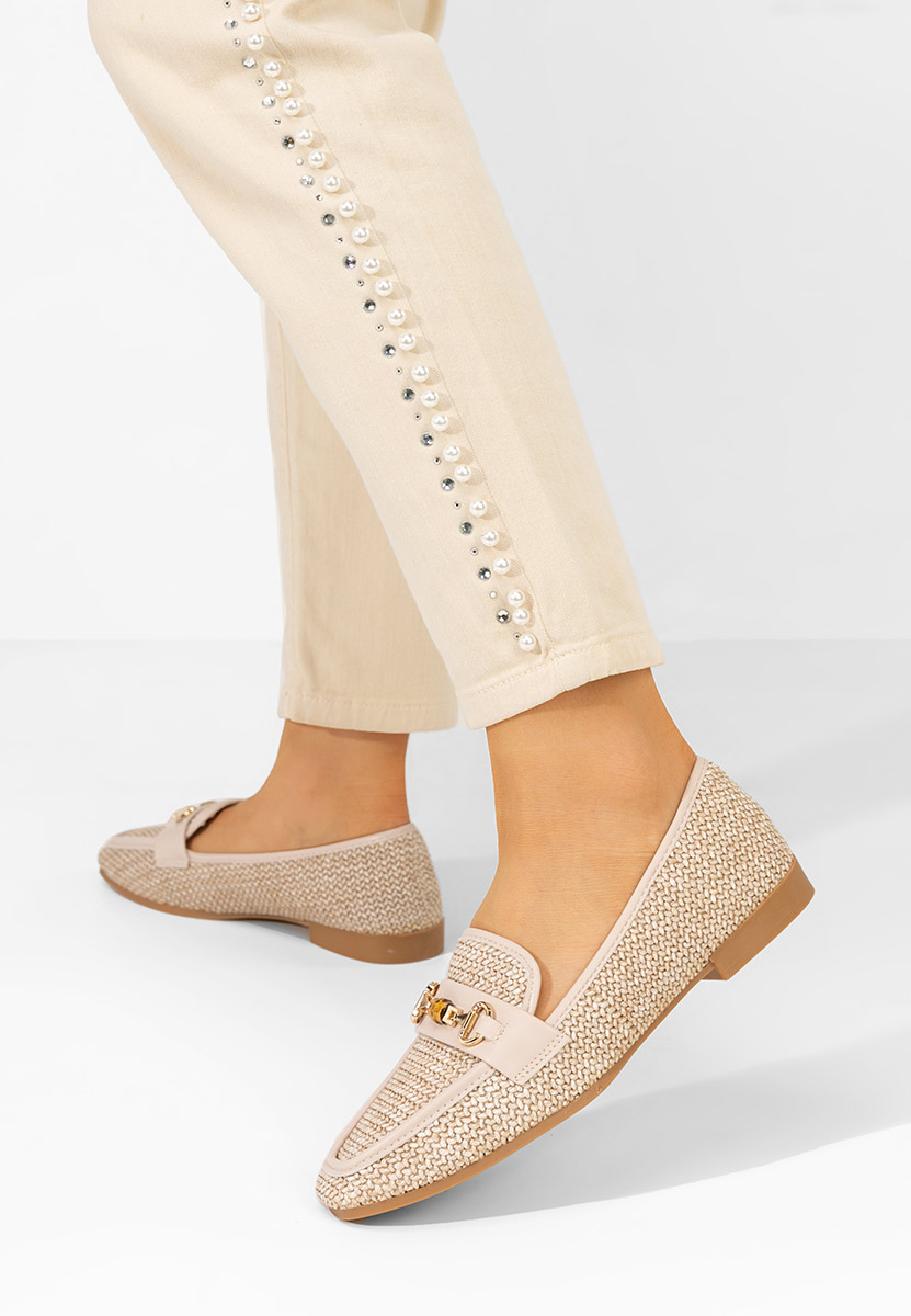 Mocassini da donna Krystina beige