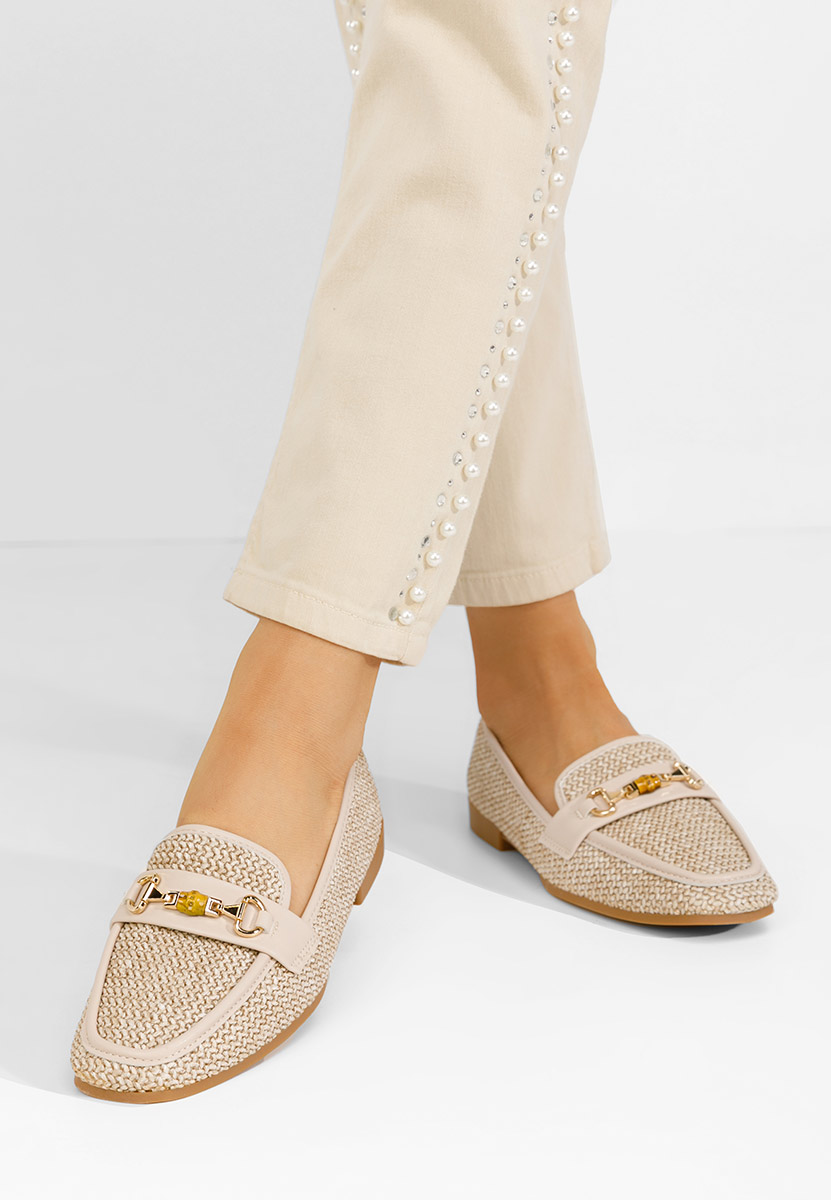 Mocassini da donna Krystina beige