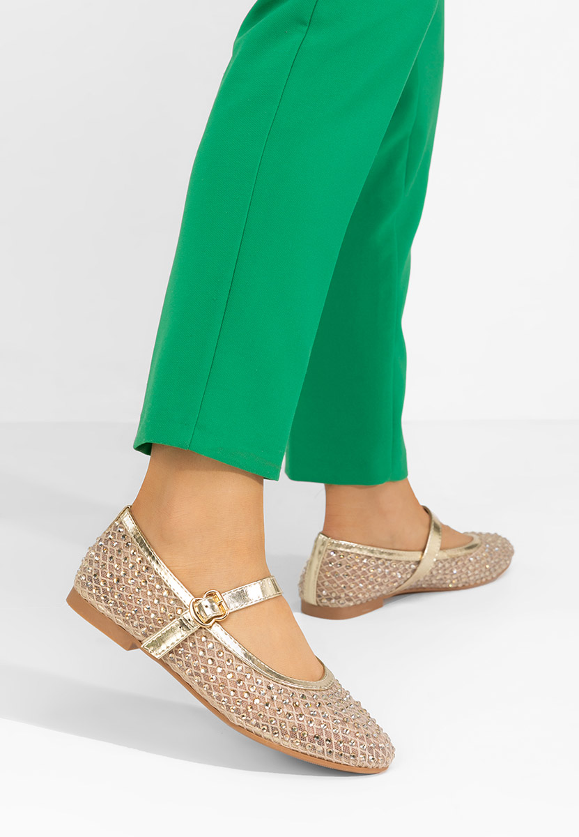 Ballerine eleganti Anelise oro