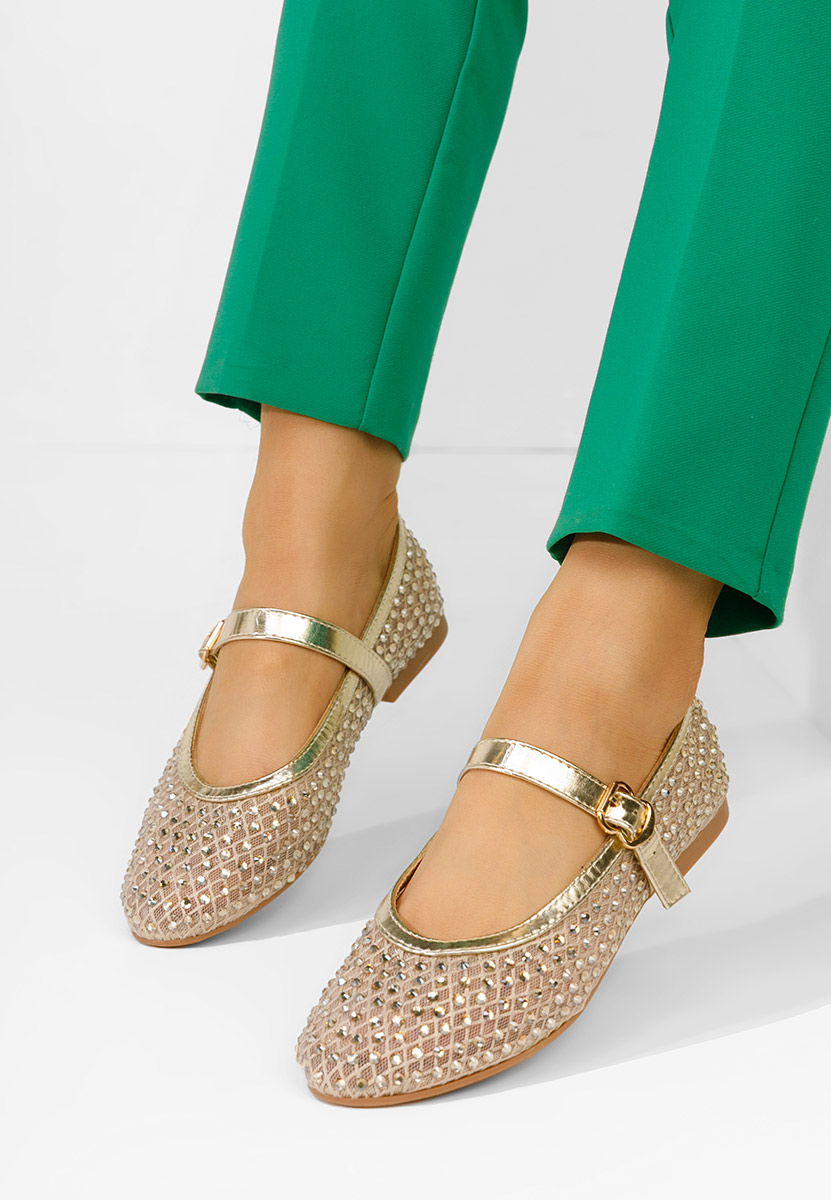 Ballerine eleganti Anelise oro