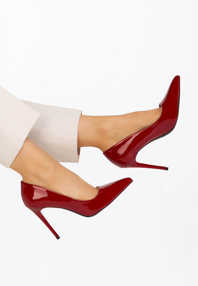 Décolleté tacco a spillo Lauretta rosso