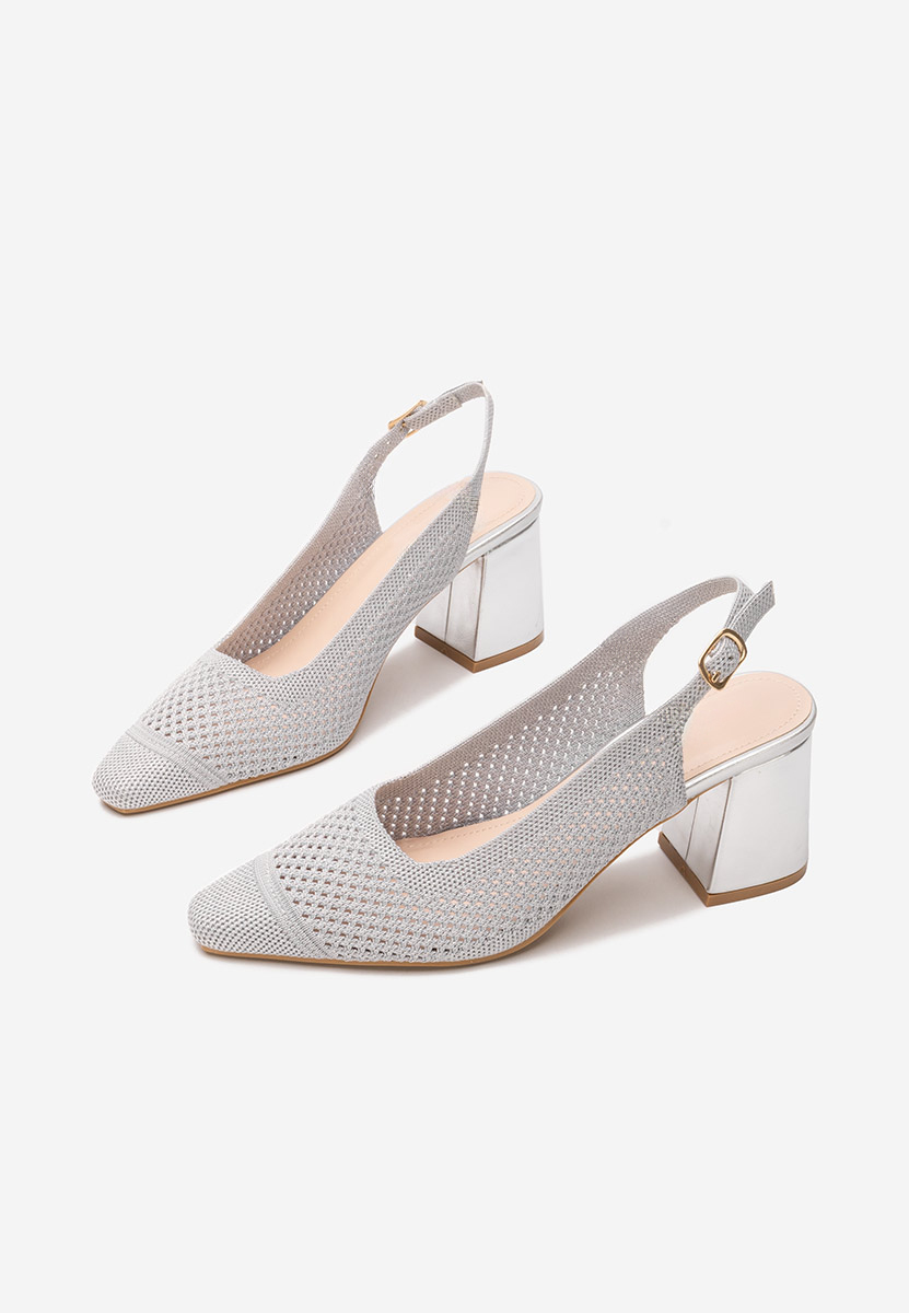 Décolleté Slingback Patria argento