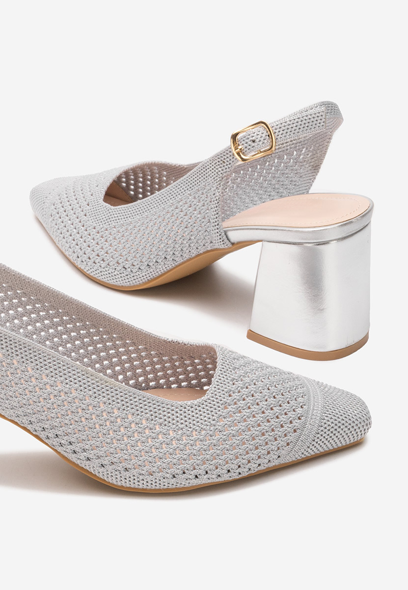 Décolleté Slingback Patria argento