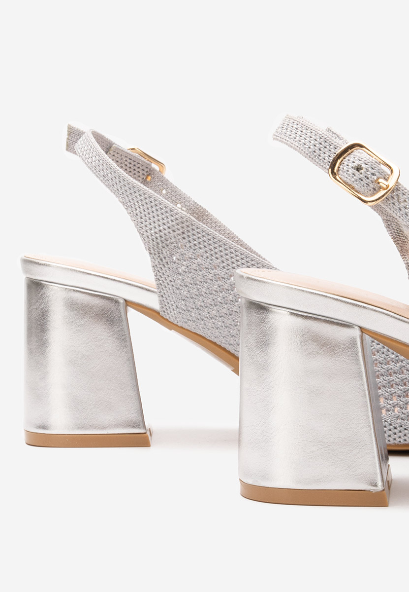 Décolleté Slingback Patria argento