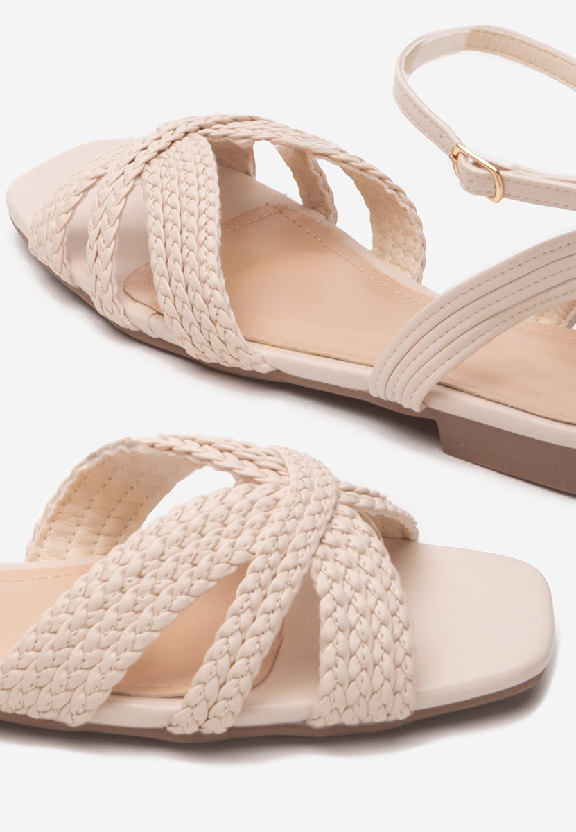 Sandali bassi Rebbecca beige