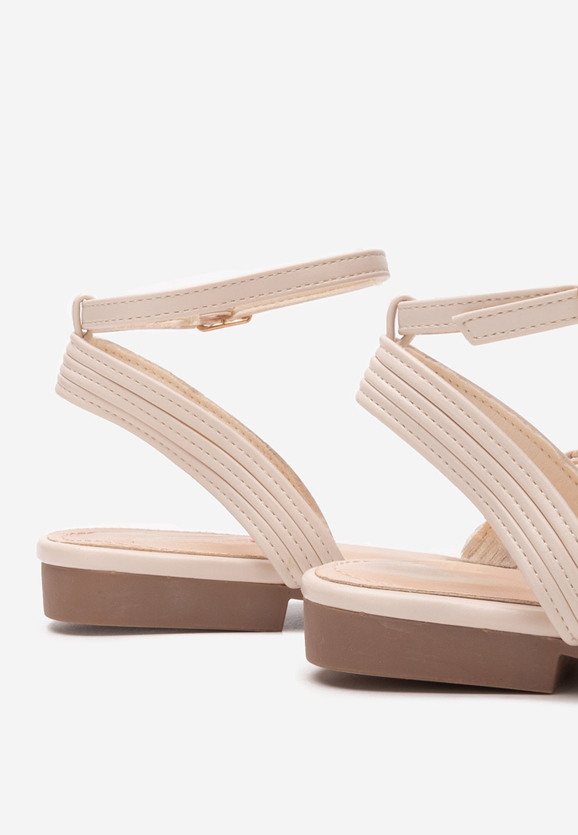 Sandali bassi Rebbecca beige