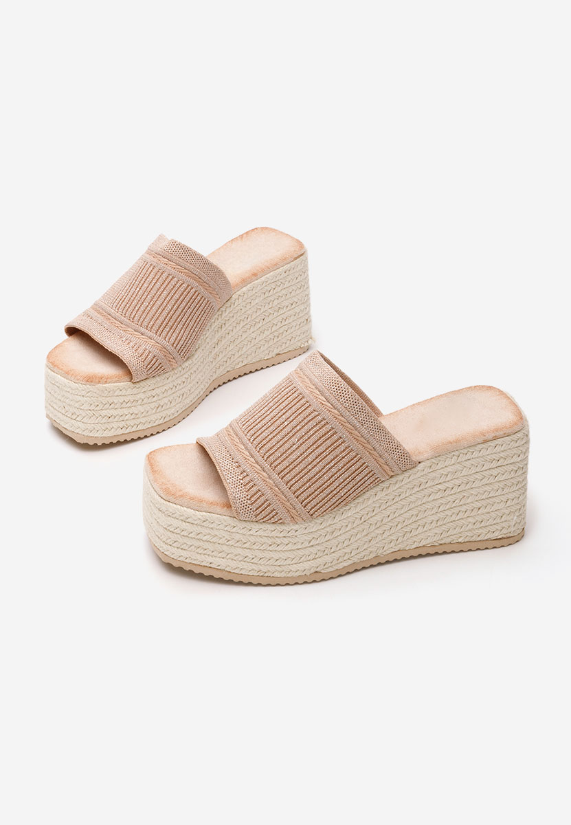 Ciabatte platform Yessenia cachi