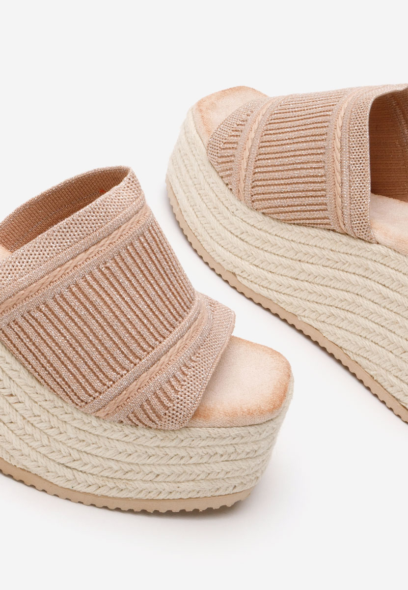 Ciabatte platform Yessenia cachi