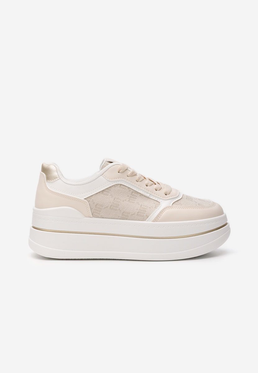 Sneakers con plateau Elouisa beige