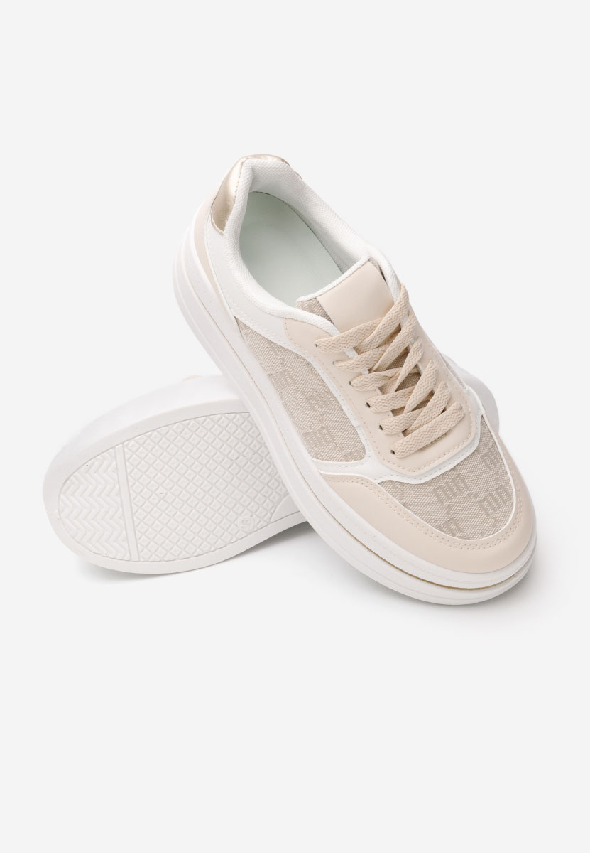 Sneakers con plateau Elouisa beige