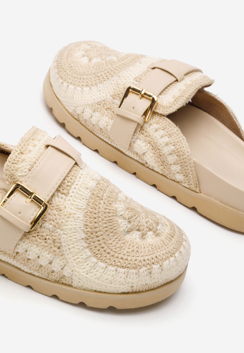 Zoccoli donna Pamila beige