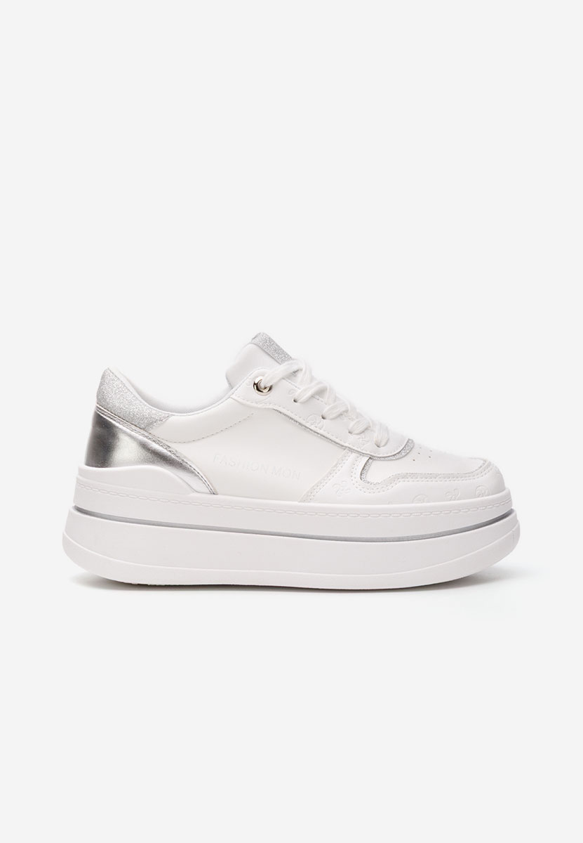 Sneakers con plateau Katheleen V2 bianchi
