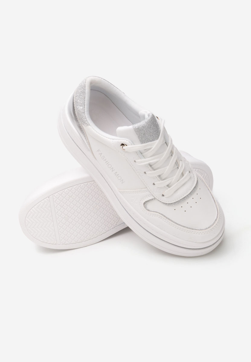 Sneakers con plateau Katheleen V2 bianchi