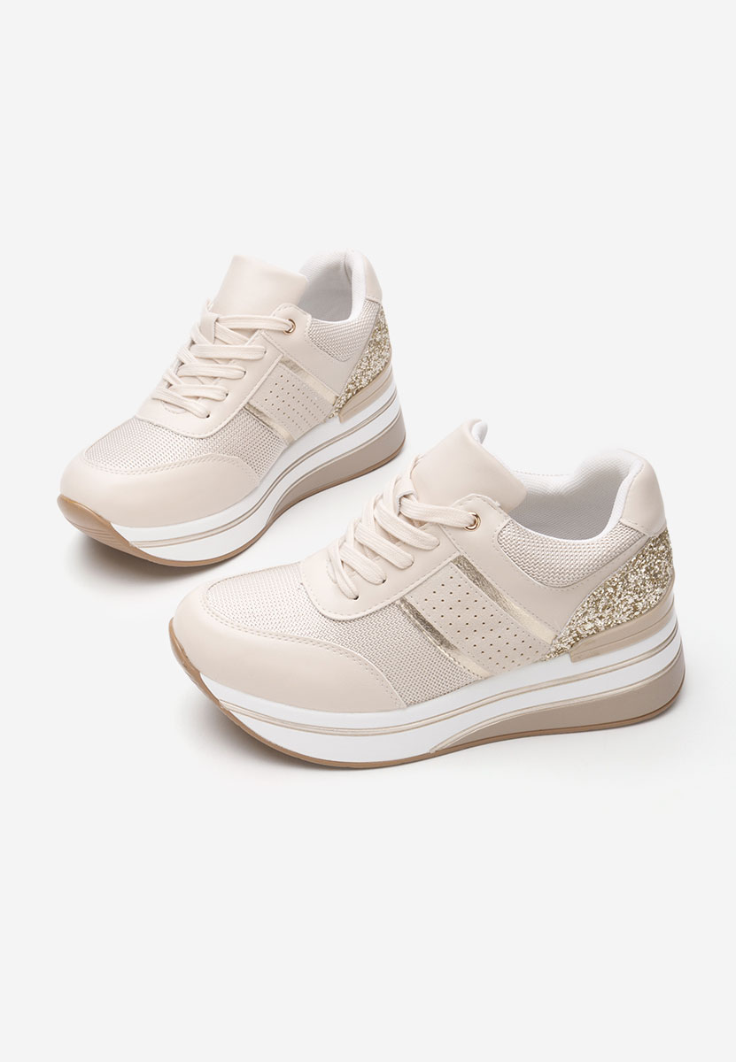 Sneakers con zeppa Tawanda beige