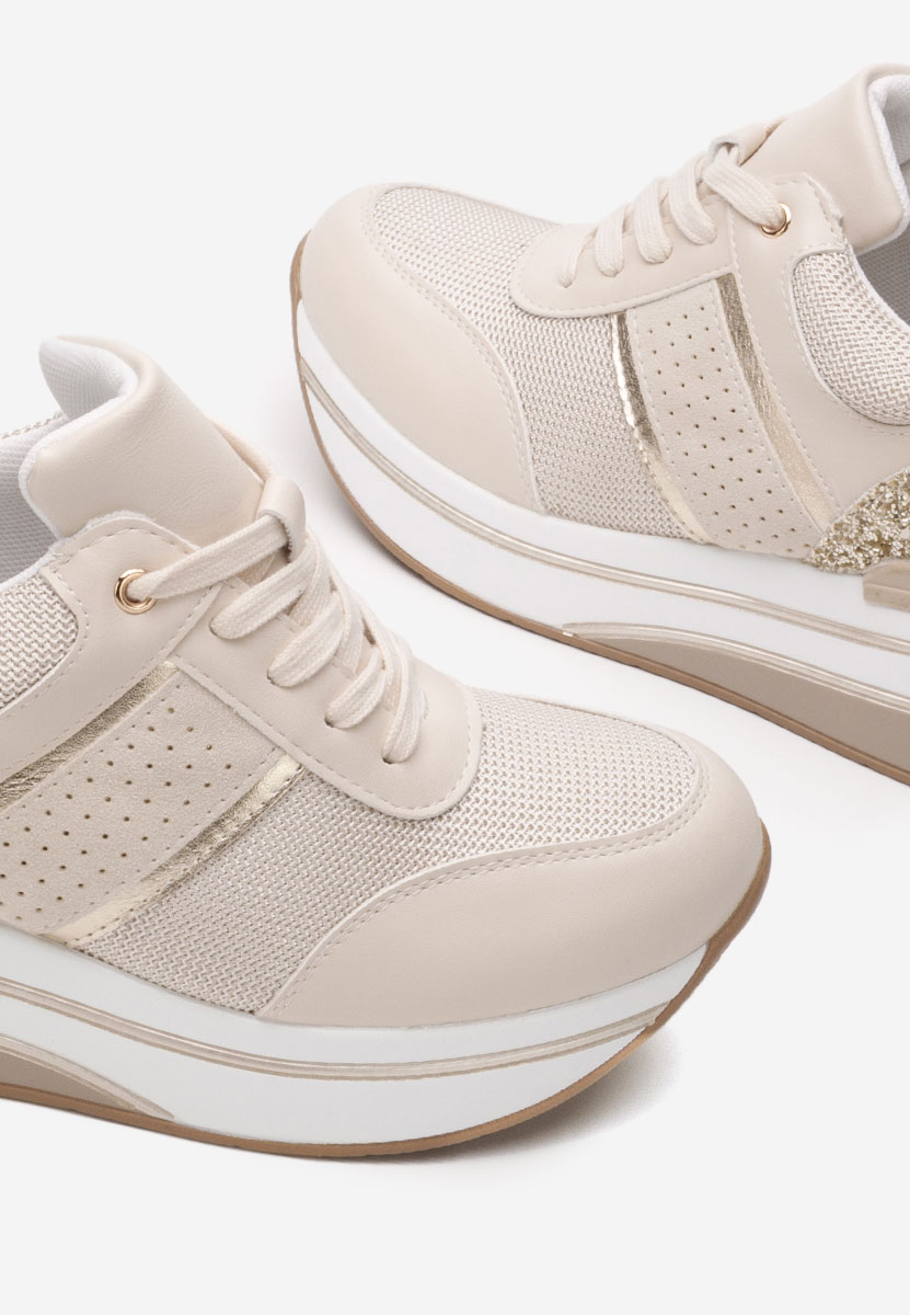 Sneakers con zeppa Tawanda beige