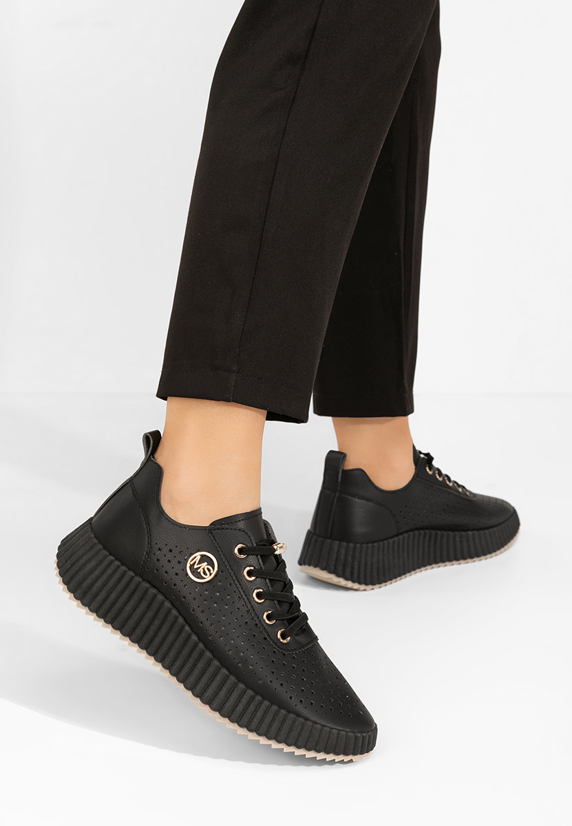 Sneakers con zeppa Marlena nero