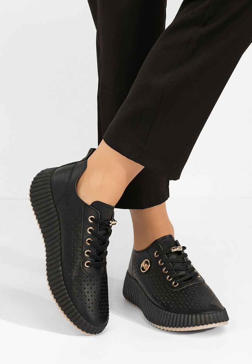 Sneakers con zeppa Marlena nero