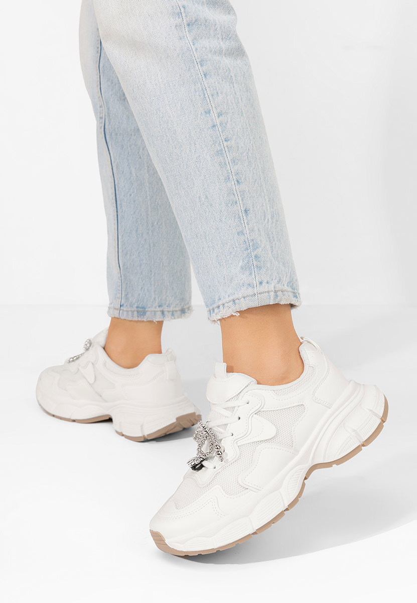 Sneakers con zeppa Jasmyne bianchi Sneakers con zeppa Jasmyne bianchi