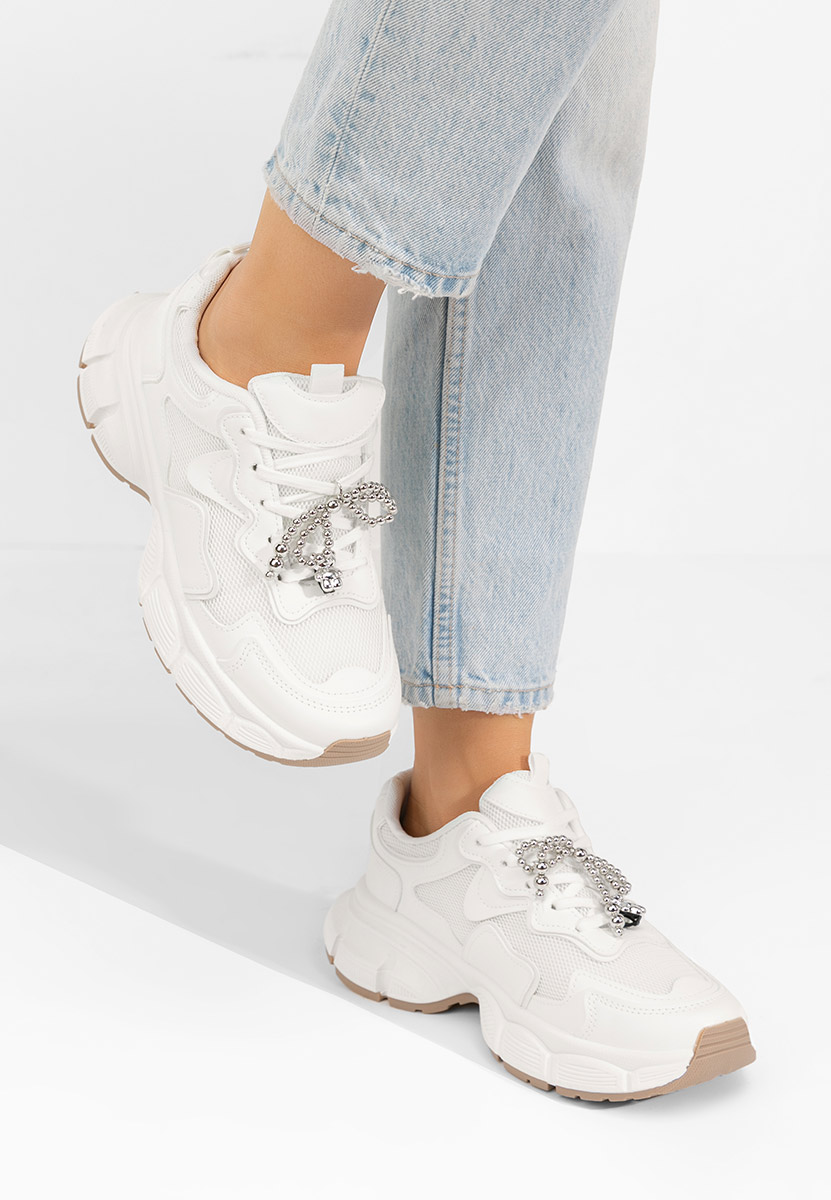 Sneakers con zeppa Jasmyne bianchi Sneakers con zeppa Jasmyne bianchi