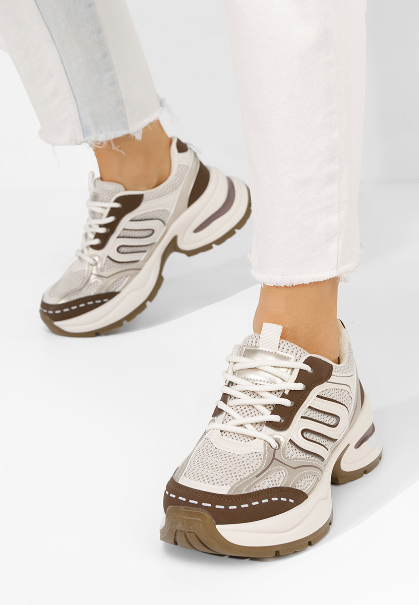 Sneakers con plateau Jolysa beige