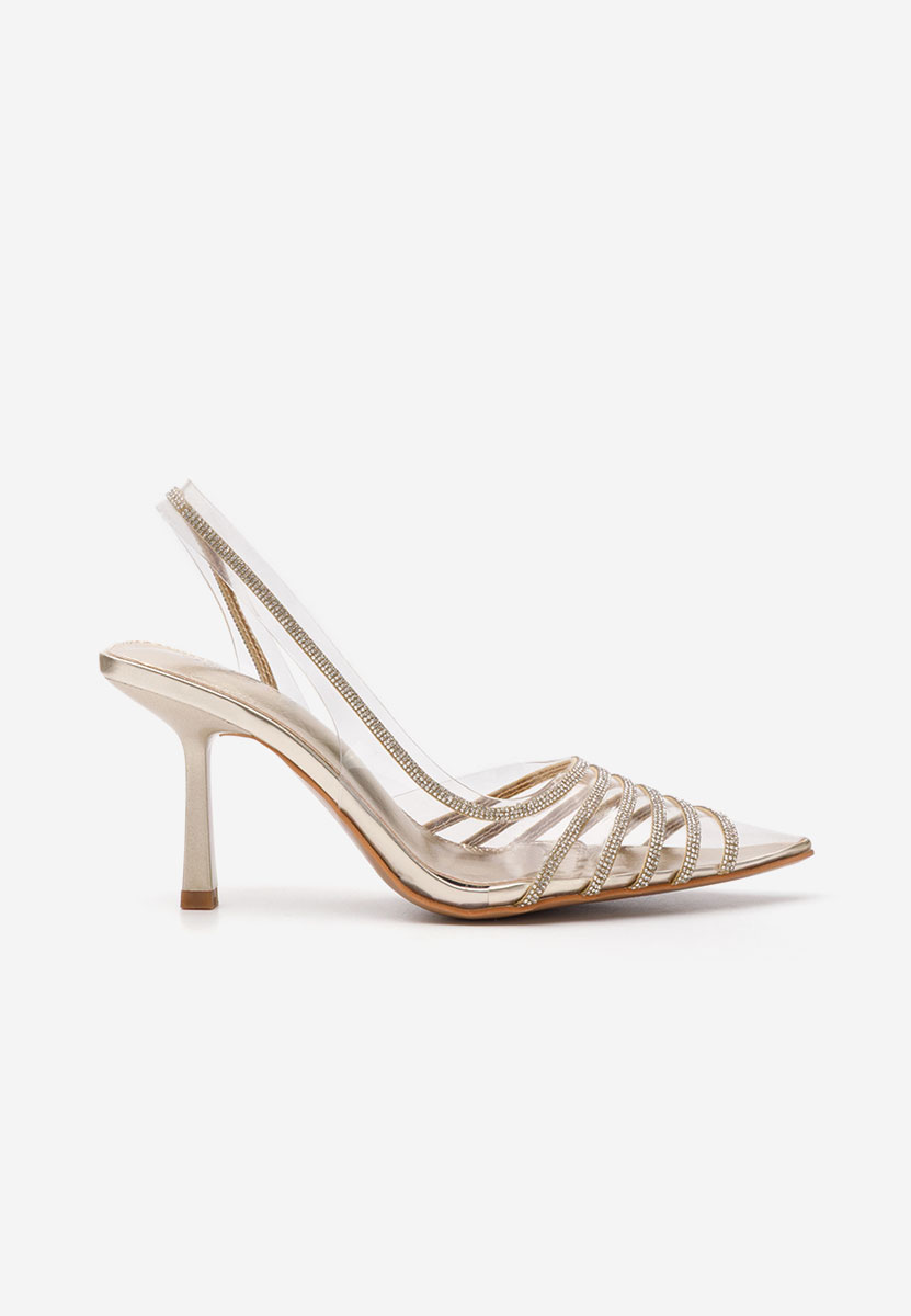 Décolleté tacco a spillo Ella oro