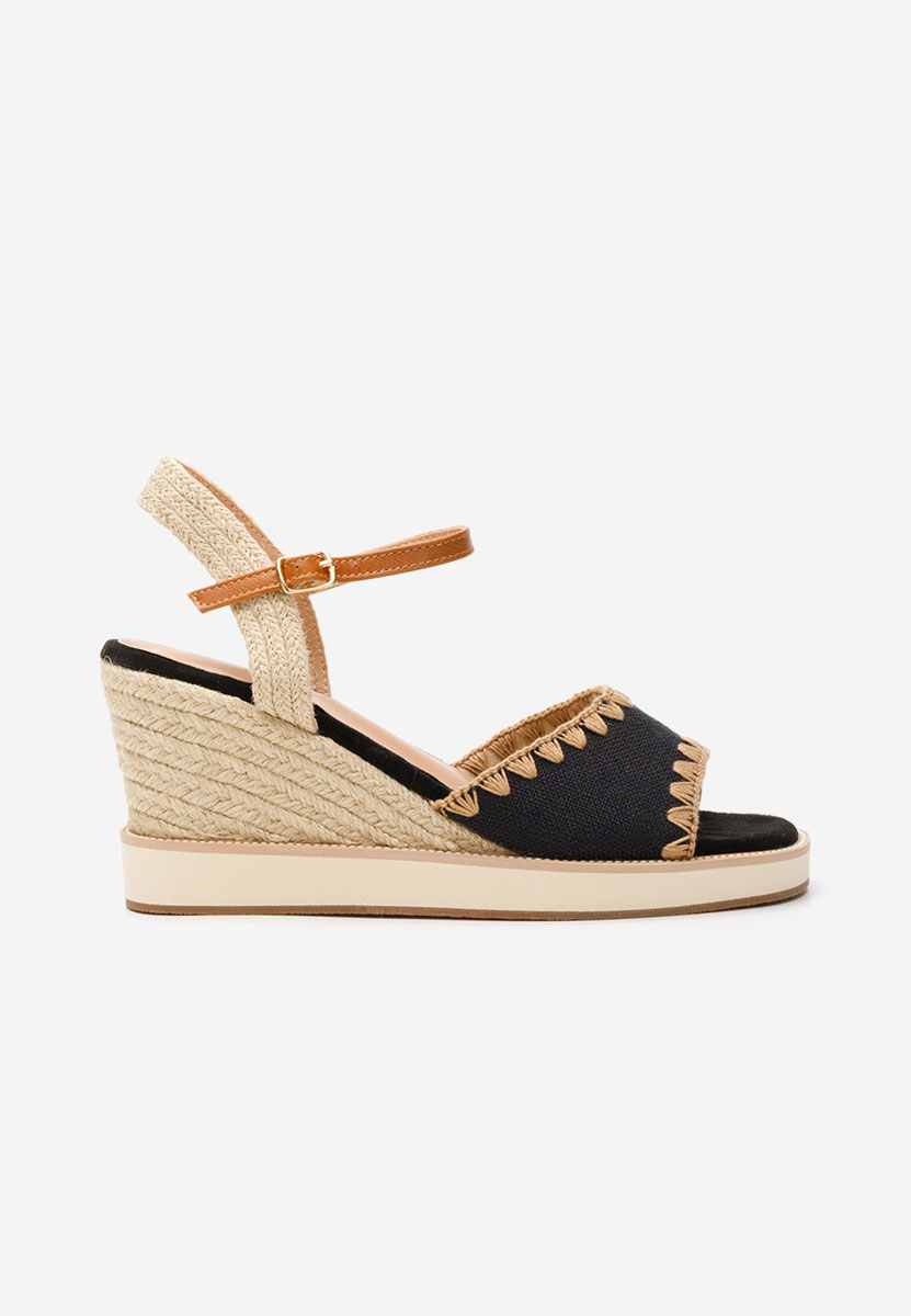 Sandali con zeppa Myrta nero