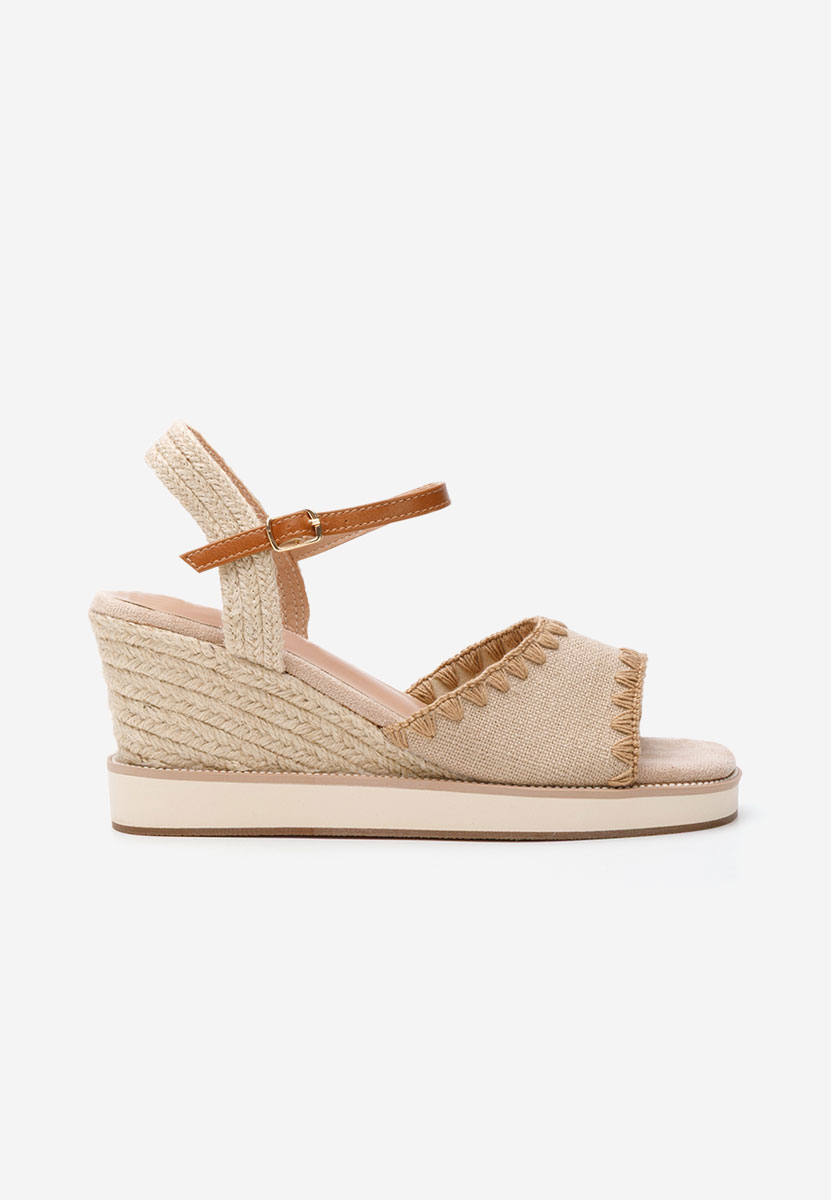 Sandali con zeppa Myrta beige
