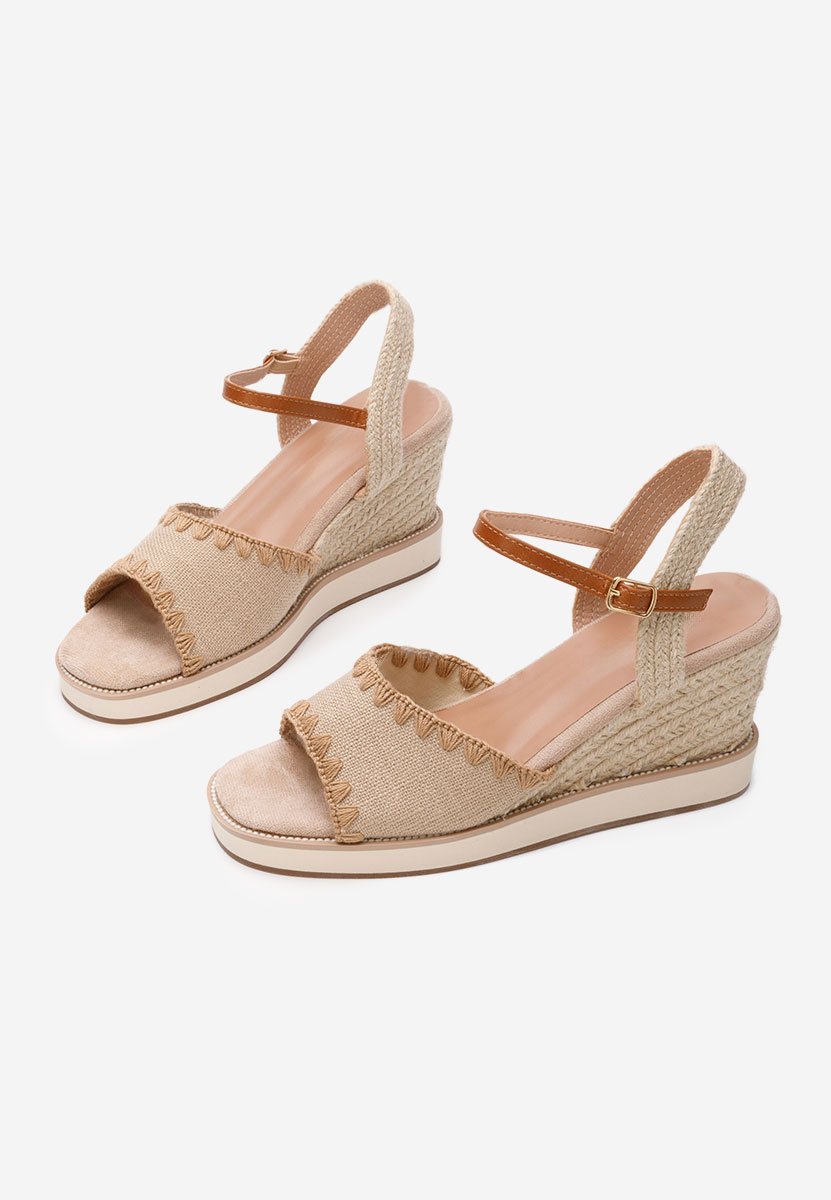 Sandali con zeppa Myrta beige
