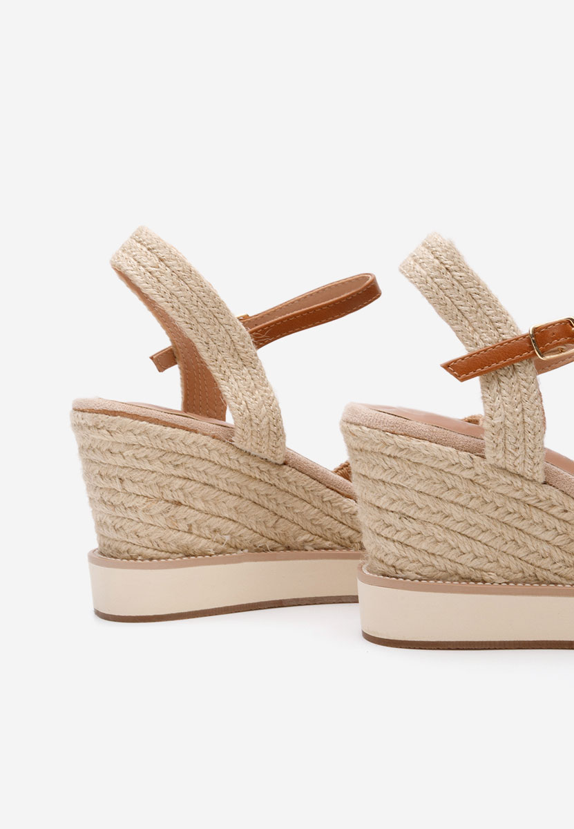 Sandali con zeppa Myrta beige