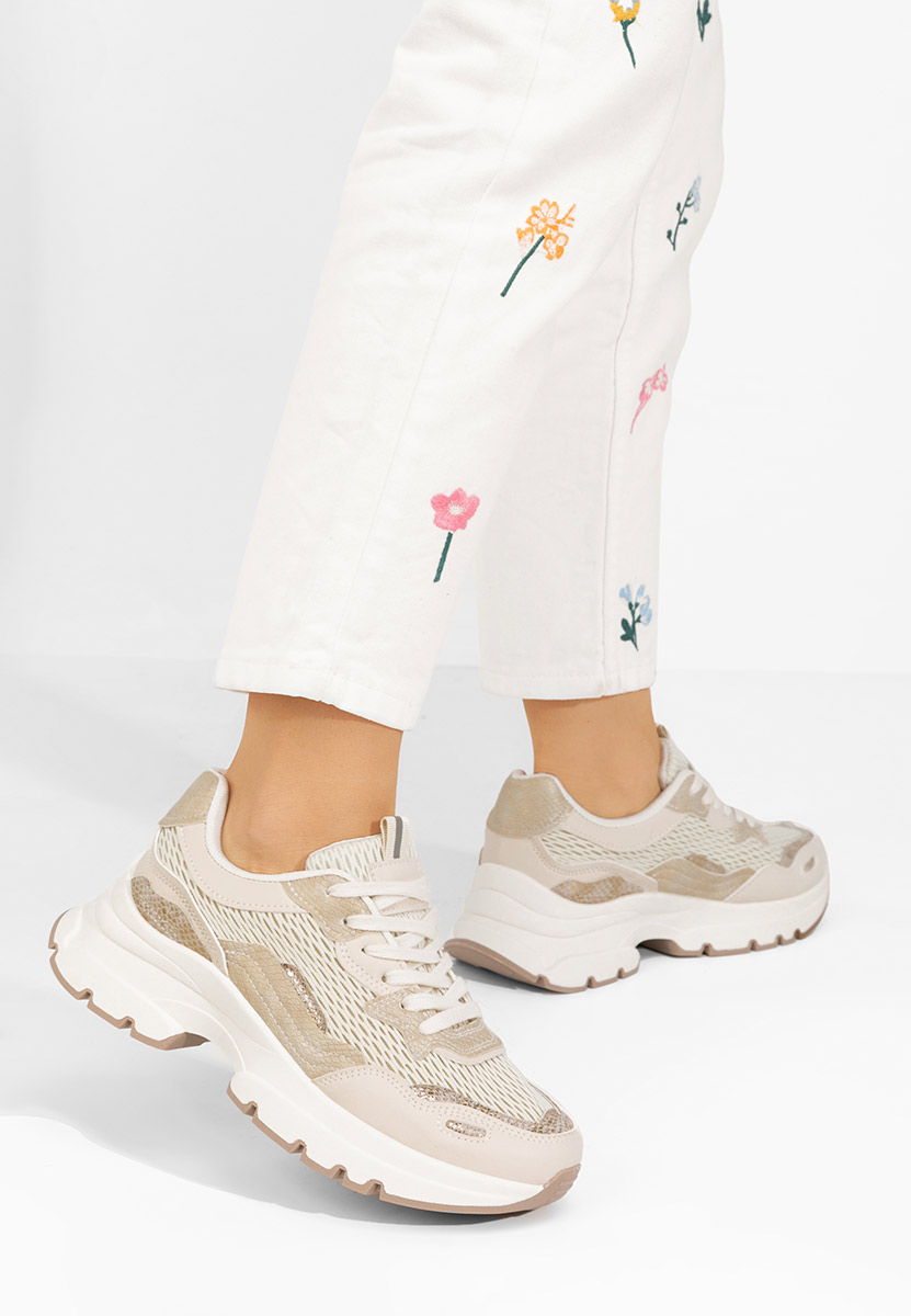 Sneakers donna Marylin beige