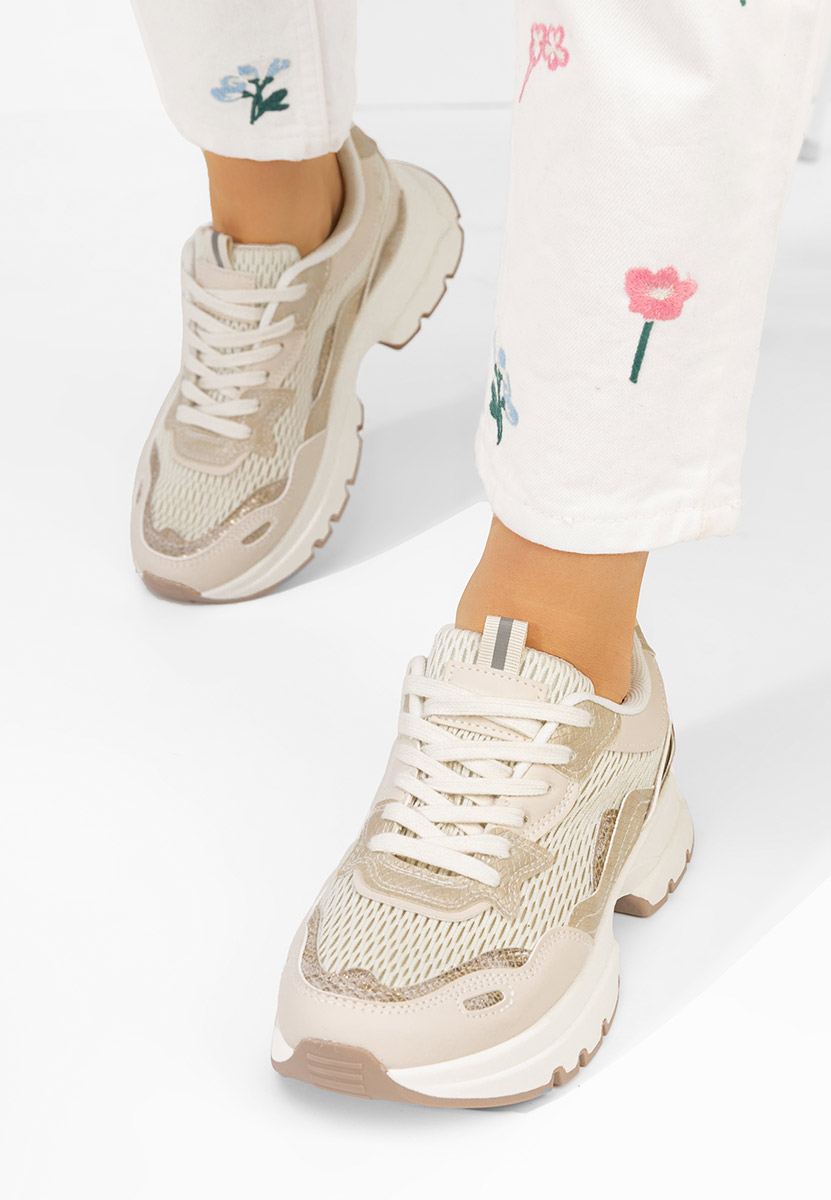 Sneakers donna Marylin beige